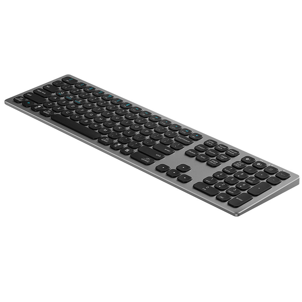 Wiwu MKB-03 Magic Keyboard Master iOS Android Windows İşletim Sistemi Uyumlu Bluetooth Kablosuz Klavye Gri