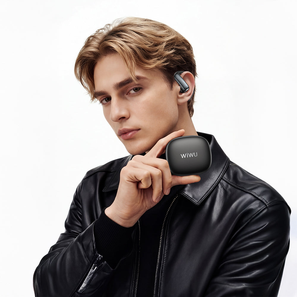 Wiwu O201 Rhythmo Serisi Ai Çeviri Özellikli ENC Teknolojili Bluetooth Kulaklık v6.0 Siyah