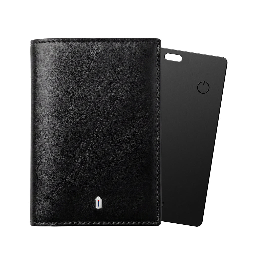 Wiwu Royal Wallet Android ve iOS Cihazlar için RFID Özellikli PU Deri Cüzdan Siyah