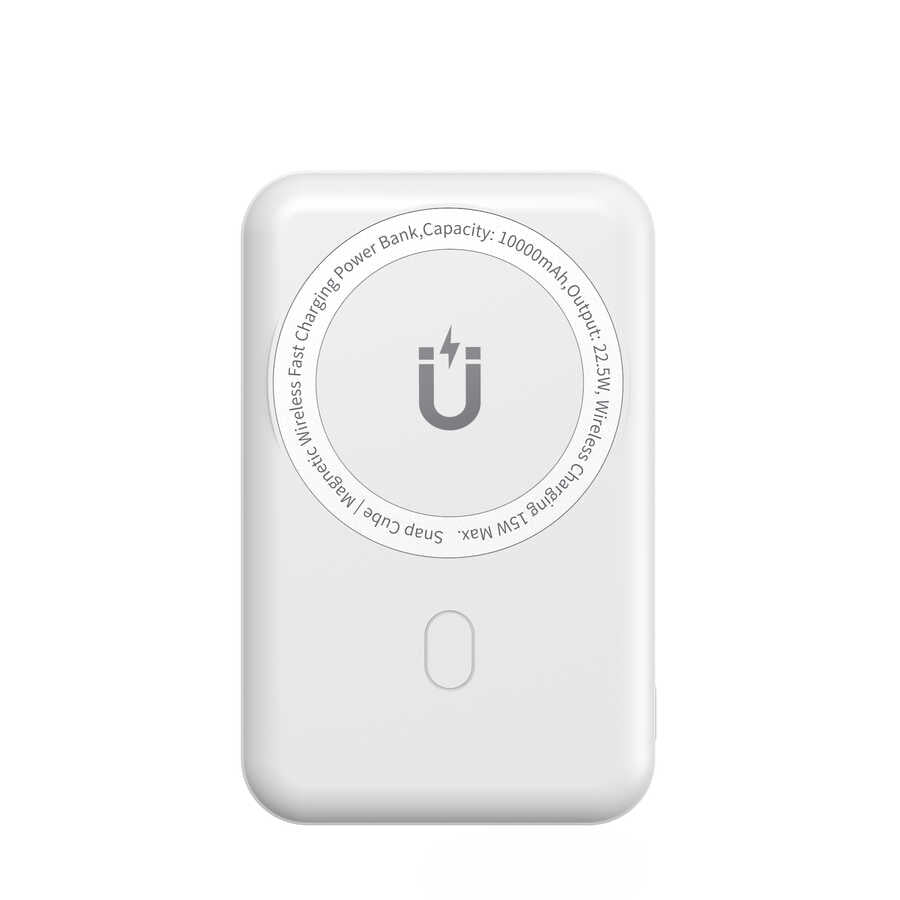Wiwu SC10000 Magsafe Mıknatıslı Wireless Powerbank Beyaz