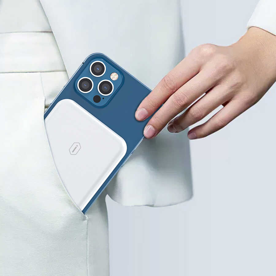 Wiwu SC5000A Magsafe Mıknatıslı Wireless Powerbank Beyaz