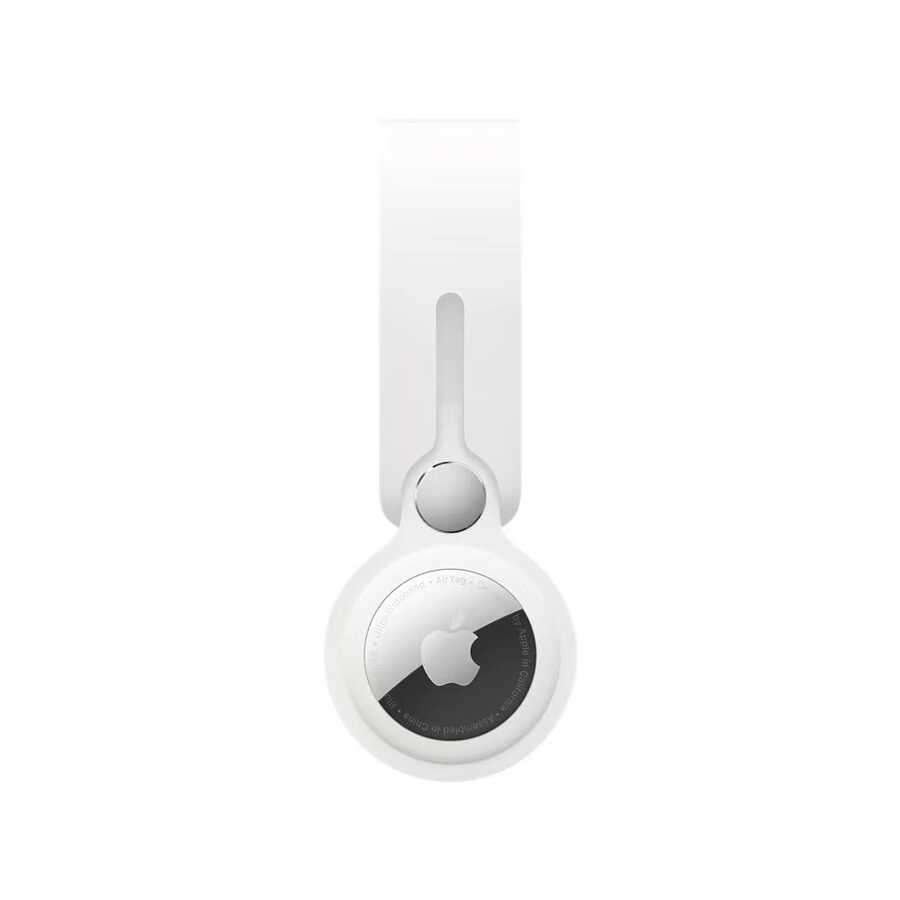 Wiwu Silikon Loop Airtag Anahtarlık Beyaz