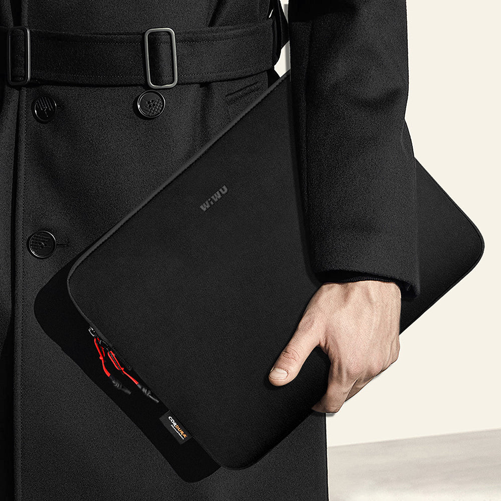 Wiwu Skin Armor Serisi Cordura 1000D Polyester Kumaş 16 inç Laptop Çantası Siyah