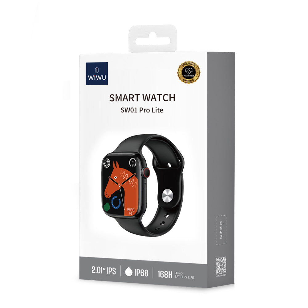 Wiwu SW01 Pro Lite İOS ve Android Uyumlu Akıllı Saat Gümüş