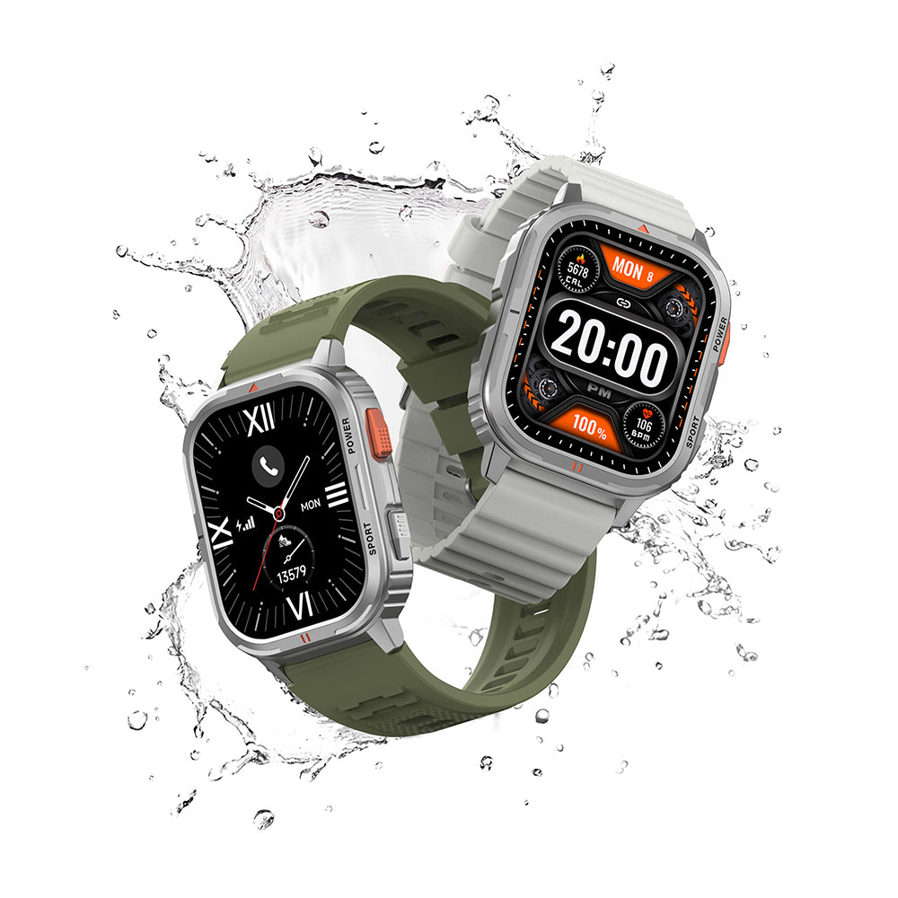 Wiwu SW05 Smart Watch İOS ve Android Uyumlu TFT Ekranlı IP68 Sertifikalı Akıllı Saat Gümüş