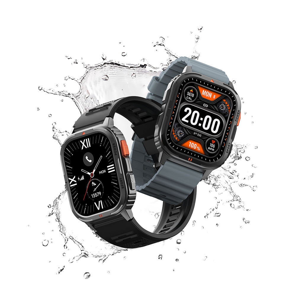 Wiwu SW05 Smart Watch İOS ve Android Uyumlu TFT Ekranlı IP68 Sertifikalı Akıllı Saat Gümüş