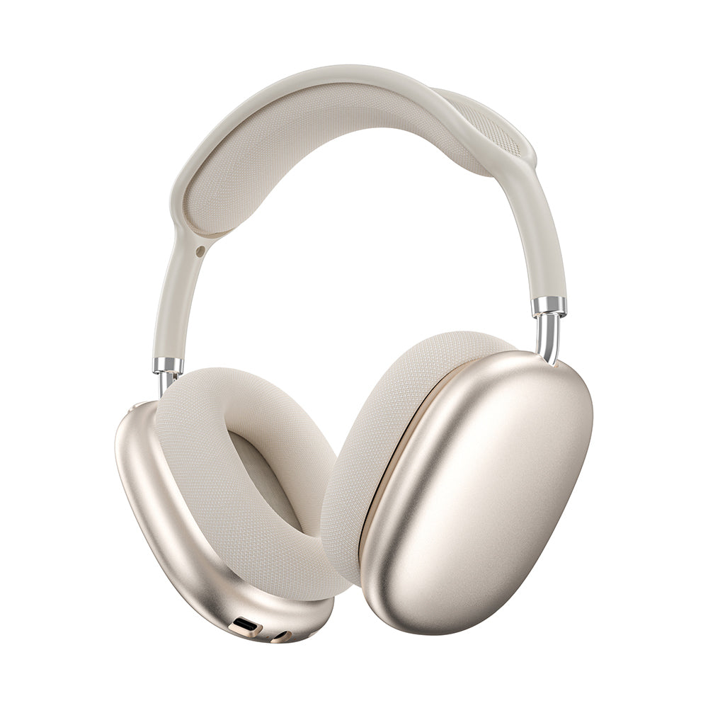 Wiwu TD-13 Airbuds Max Pure Bass Özellikli Kulak Üstü Bluetooth Kulaklık v6.0 Gold