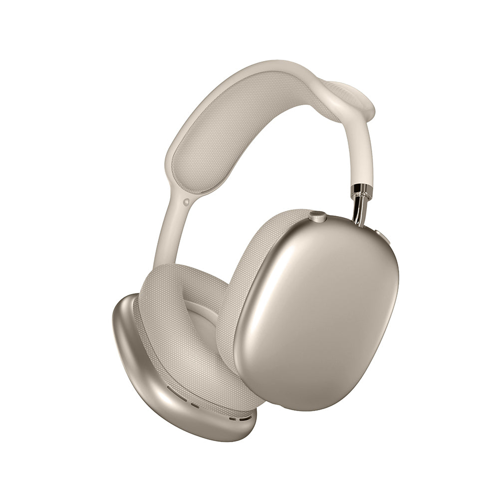 Wiwu TD-13 Airbuds Max Pure Bass Özellikli Kulak Üstü Bluetooth Kulaklık v6.0 Gold