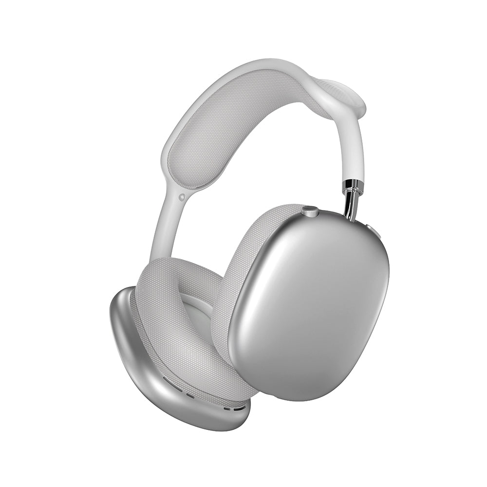 Wiwu TD-13 Airbuds Max Pure Bass Özellikli Kulak Üstü Bluetooth Kulaklık v6.0 Gümüş