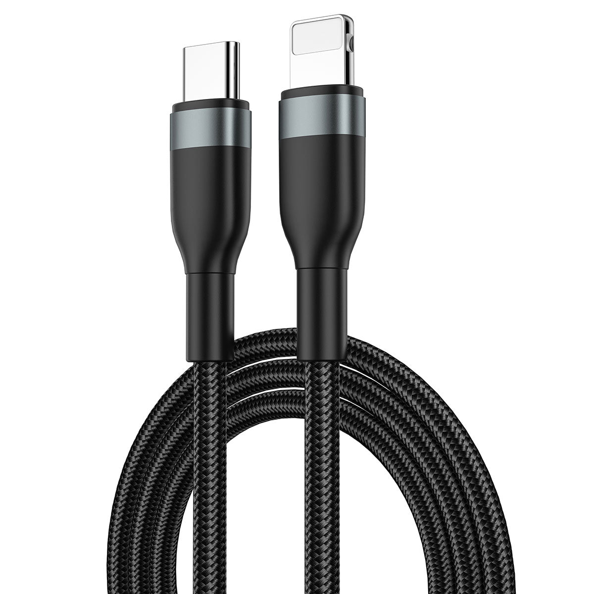 Wiwu Wİ-C017 Concise Serisi Type-C to Lightning PD Data Kablo 30W 2 Metre Siyah