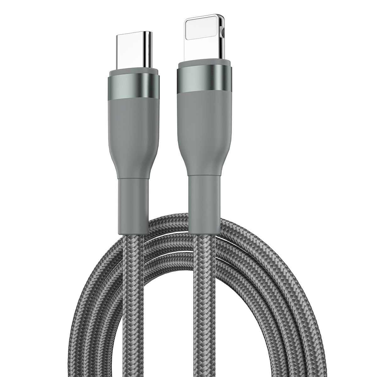 Wiwu Wİ-C017 Concise Serisi Type-C to Lightning PD Data Kablo 30W 2 Metre Gri