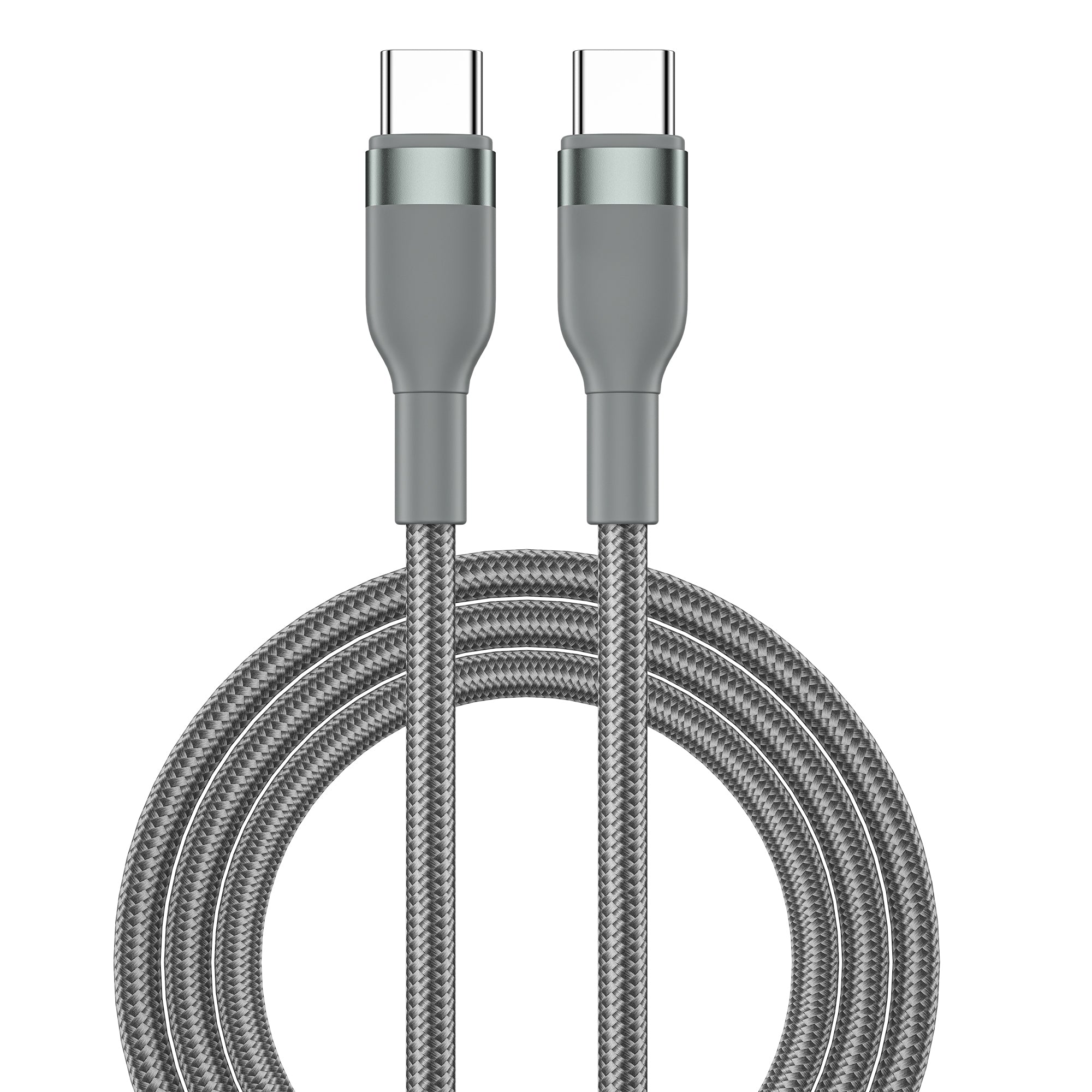 Wiwu Wi-C017 Concise Serisi Type-C to Type-C PD Data Kablo 100W 2M Gri