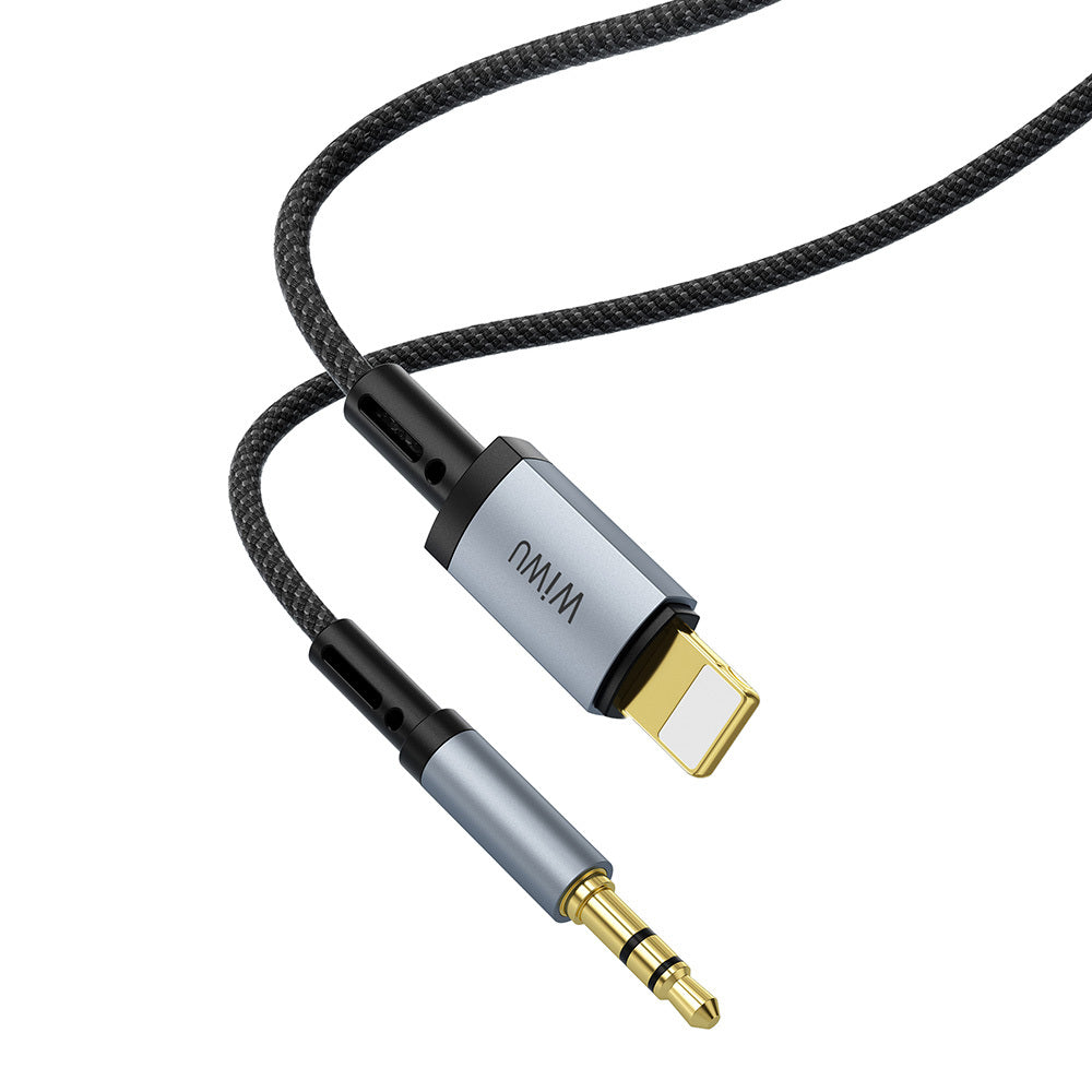 Wiwu Wi-C048 Legend Audio Serisi Lightning to 3.5mm Aux Ses Kablosu 1.5M Siyah