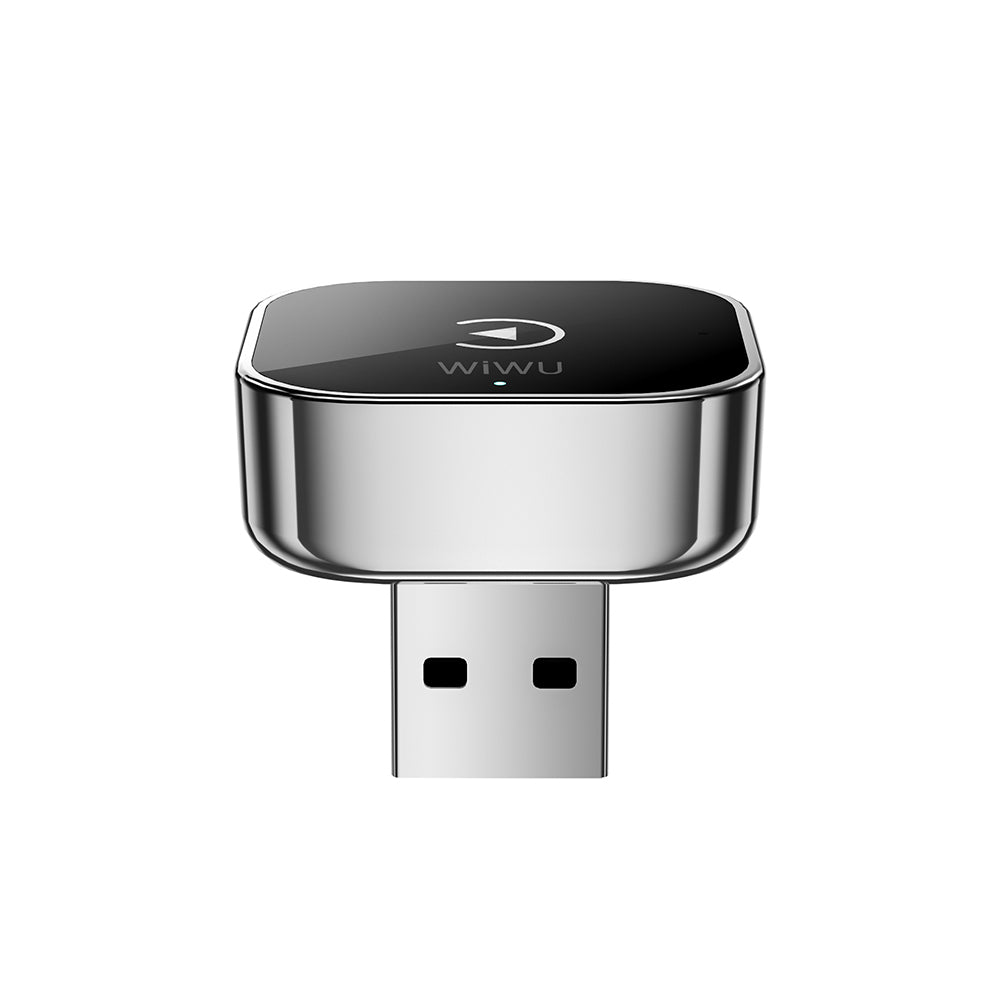 Wİwu Wi-CP003 2in1 CarPlay USB Wireless Transmitter Adaptör Gümüş