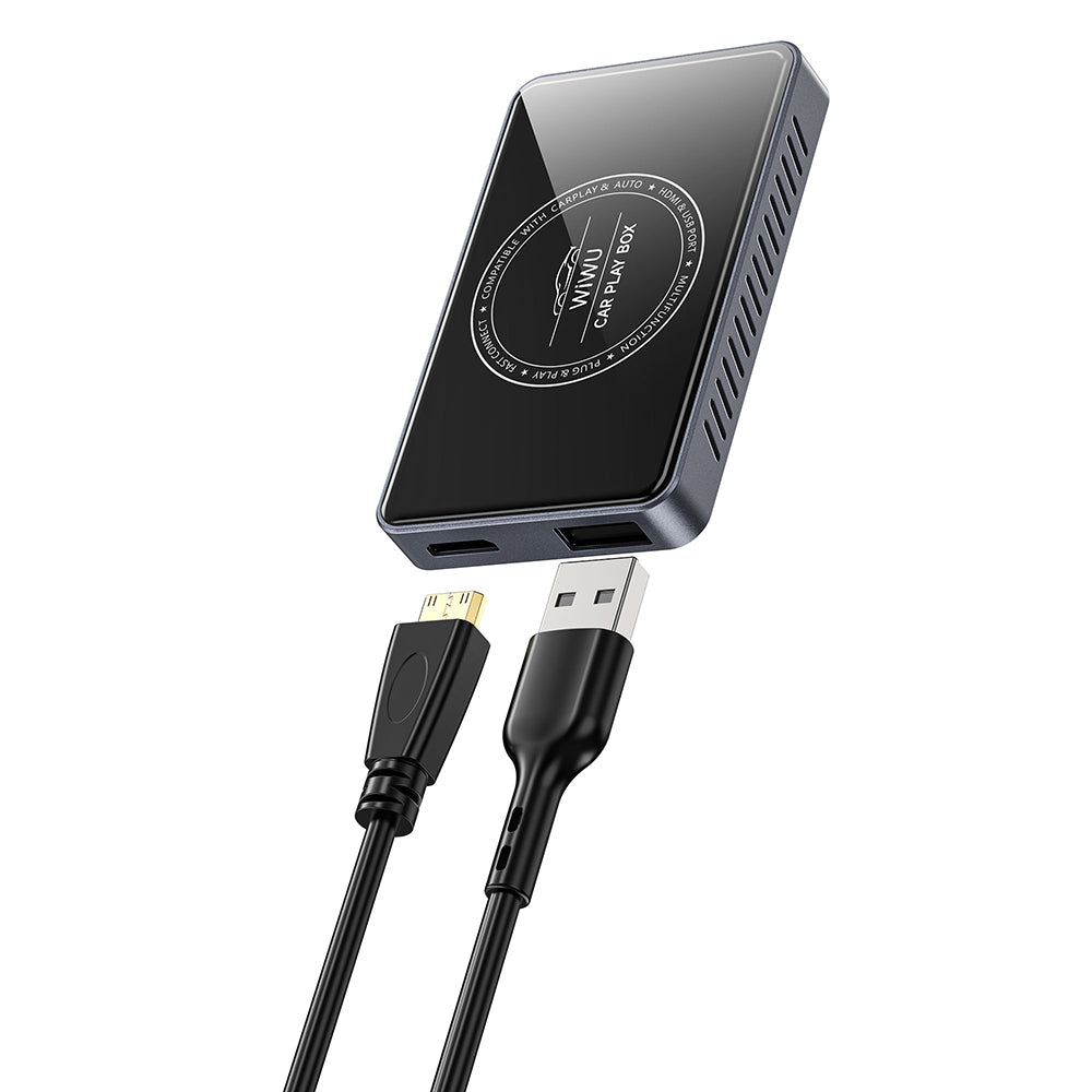 Wiwu Wi-CP004 HDMI Girişli Bölünmüş Ekran Özellikli CarPlay Wireless Adaptör 2.0 Siyah