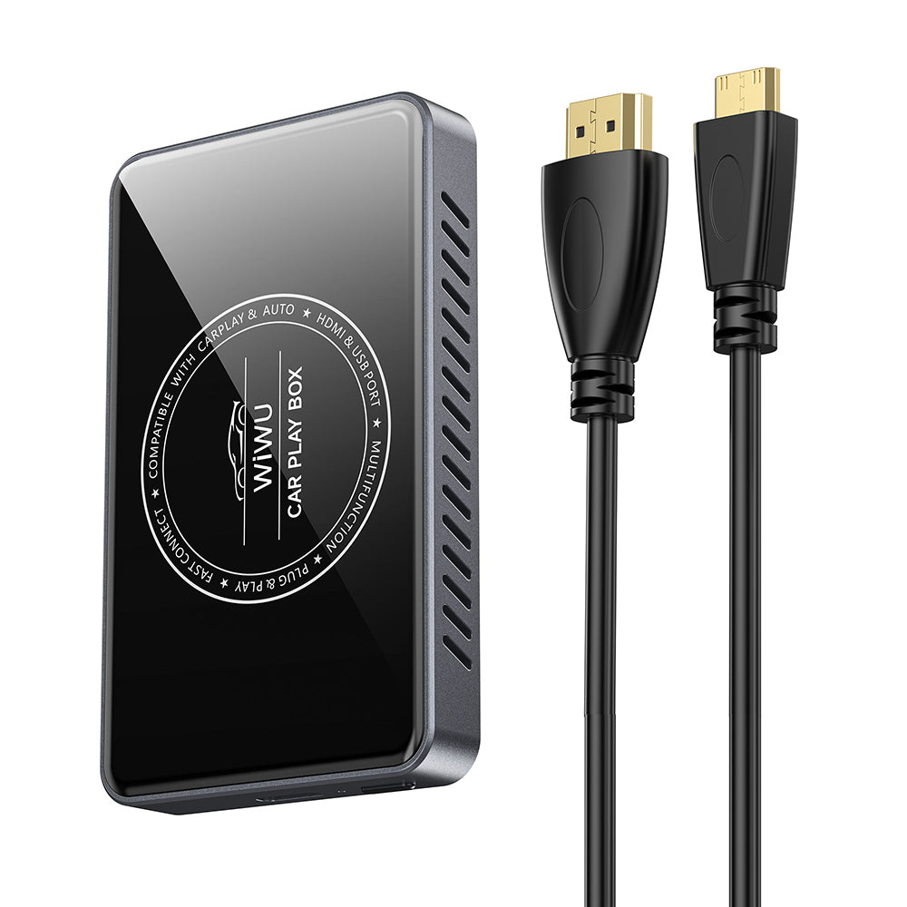 Wiwu Wi-CP004 HDMI Girişli Bölünmüş Ekran Özellikli CarPlay Wireless Adaptör 2.0 Siyah