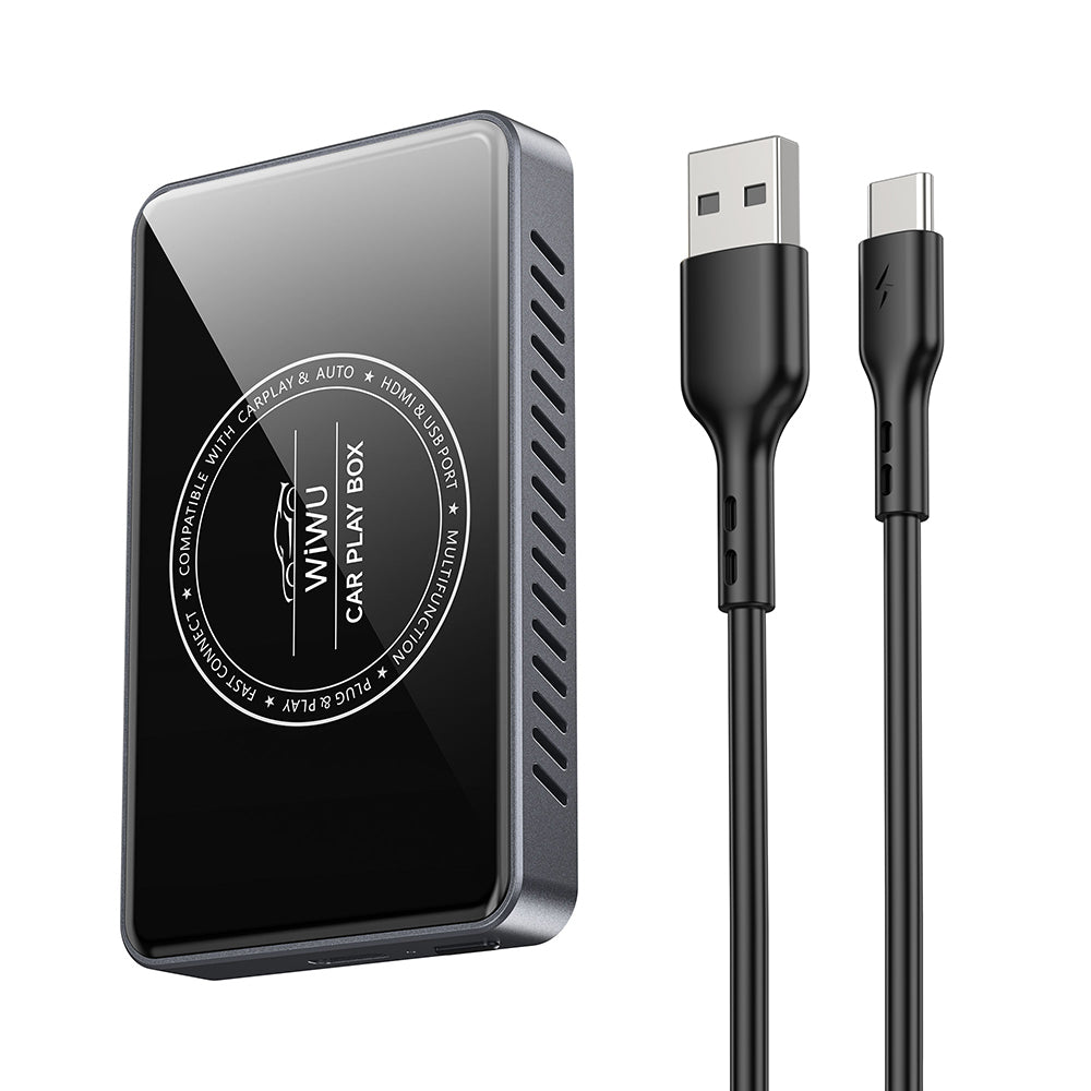 Wiwu Wi-CP004 HDMI Girişli Bölünmüş Ekran Özellikli CarPlay Wireless Adaptör 2.0 Siyah