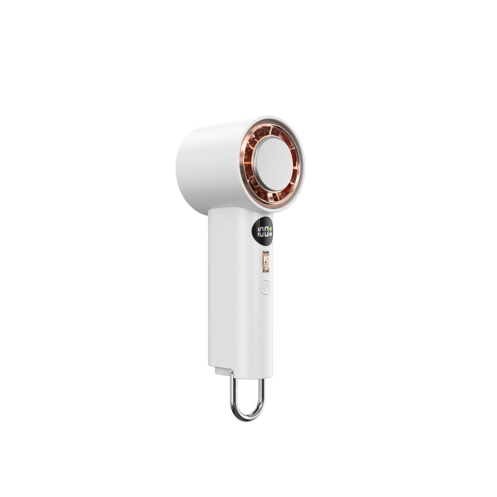 Wiwu Wi-FS016 Dijital LED Göstergeli Soğutucu El Fanı Beyaz