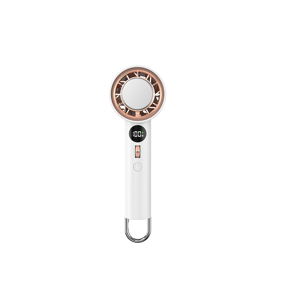 Wiwu Wi-FS016 Dijital LED Göstergeli Soğutucu El Fanı Beyaz