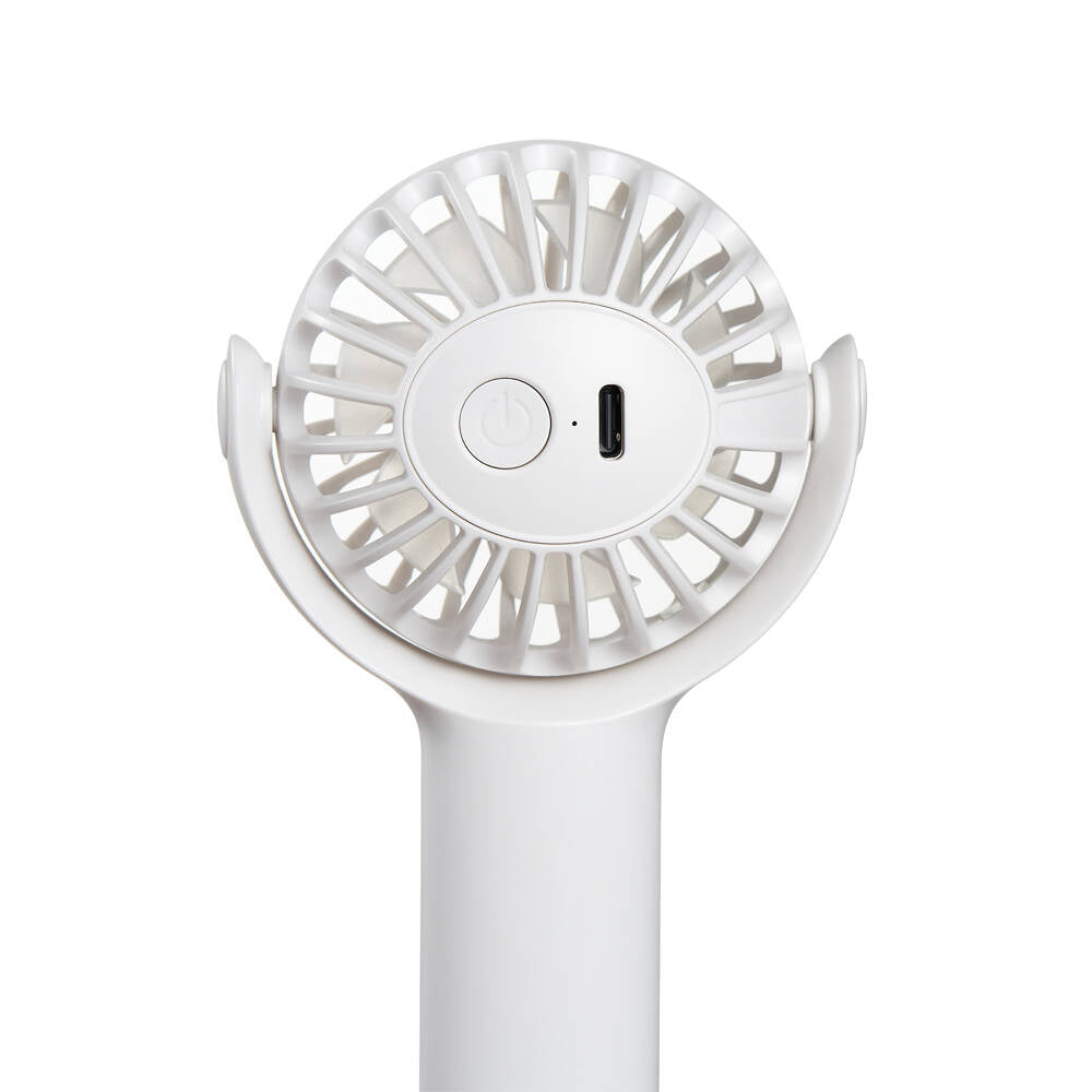 Wiwu Wi-FS08 Bubble Serisi Stand Olabilen Askılıklı Portatif Mini Vantilatör Soğutucu El Fanı Beyaz