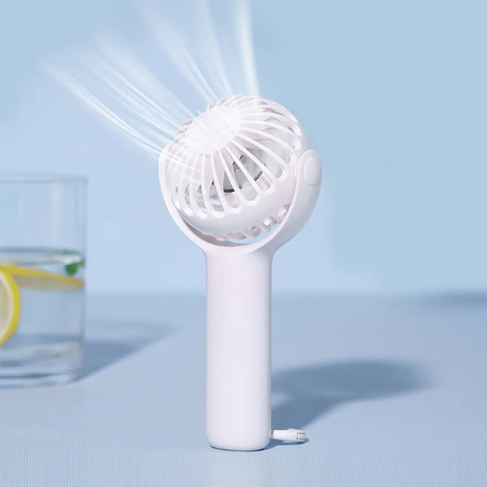 Wiwu Wi-FS08 Bubble Serisi Stand Olabilen Askılıklı Portatif Mini Vantilatör Soğutucu El Fanı Beyaz