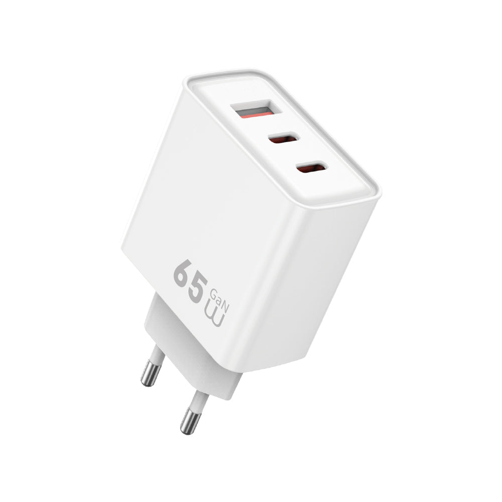 Wiwu Wi-G005 Essen Serisi GaN Tech PD Hızlı Şarj Özellikli Şarj Başlığı 65W Beyaz