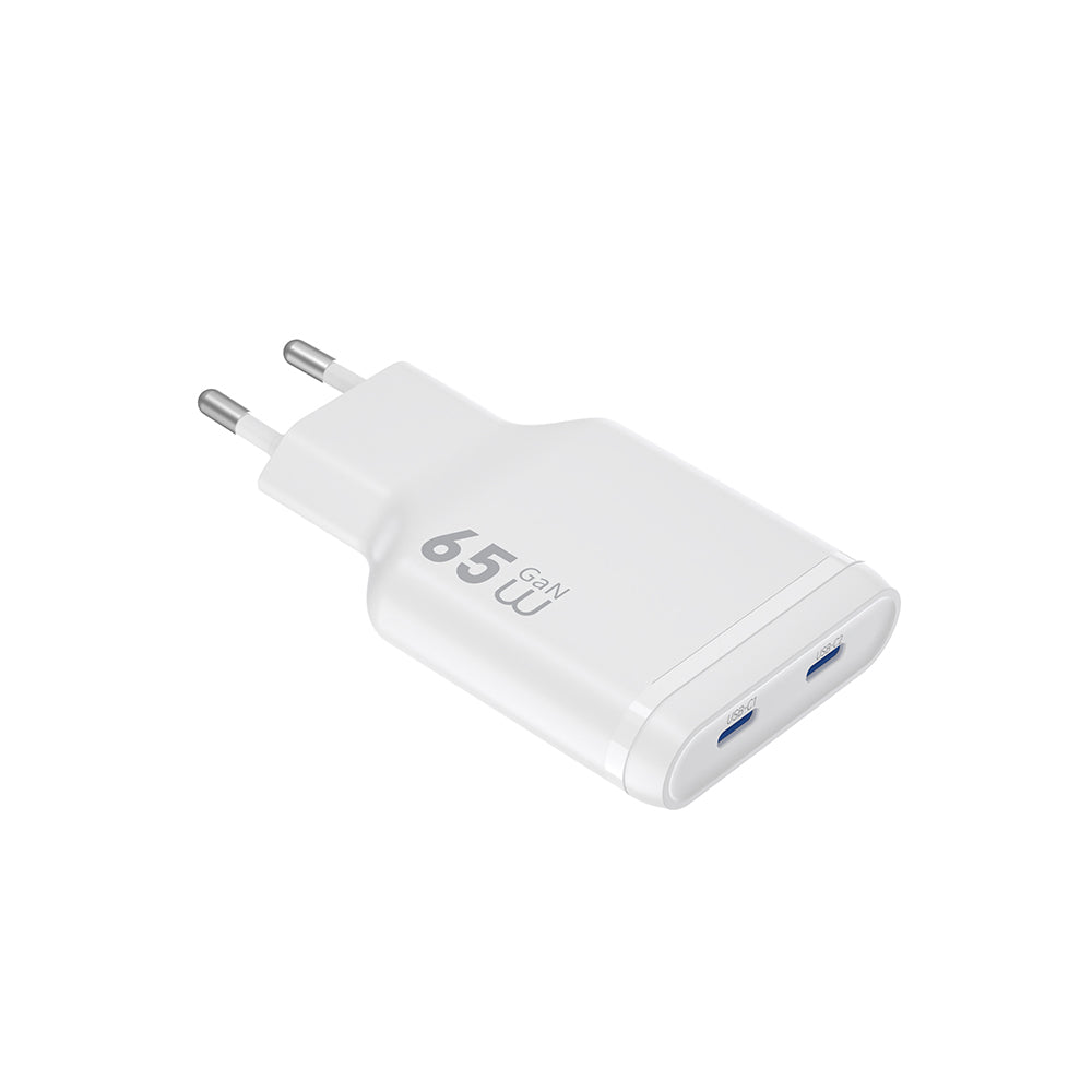 Wiwu Wi-G035 Essen Slim Serisi GaN Tech PD Hızlı Şarj Özellikli Şarj Başlığı 65W Beyaz