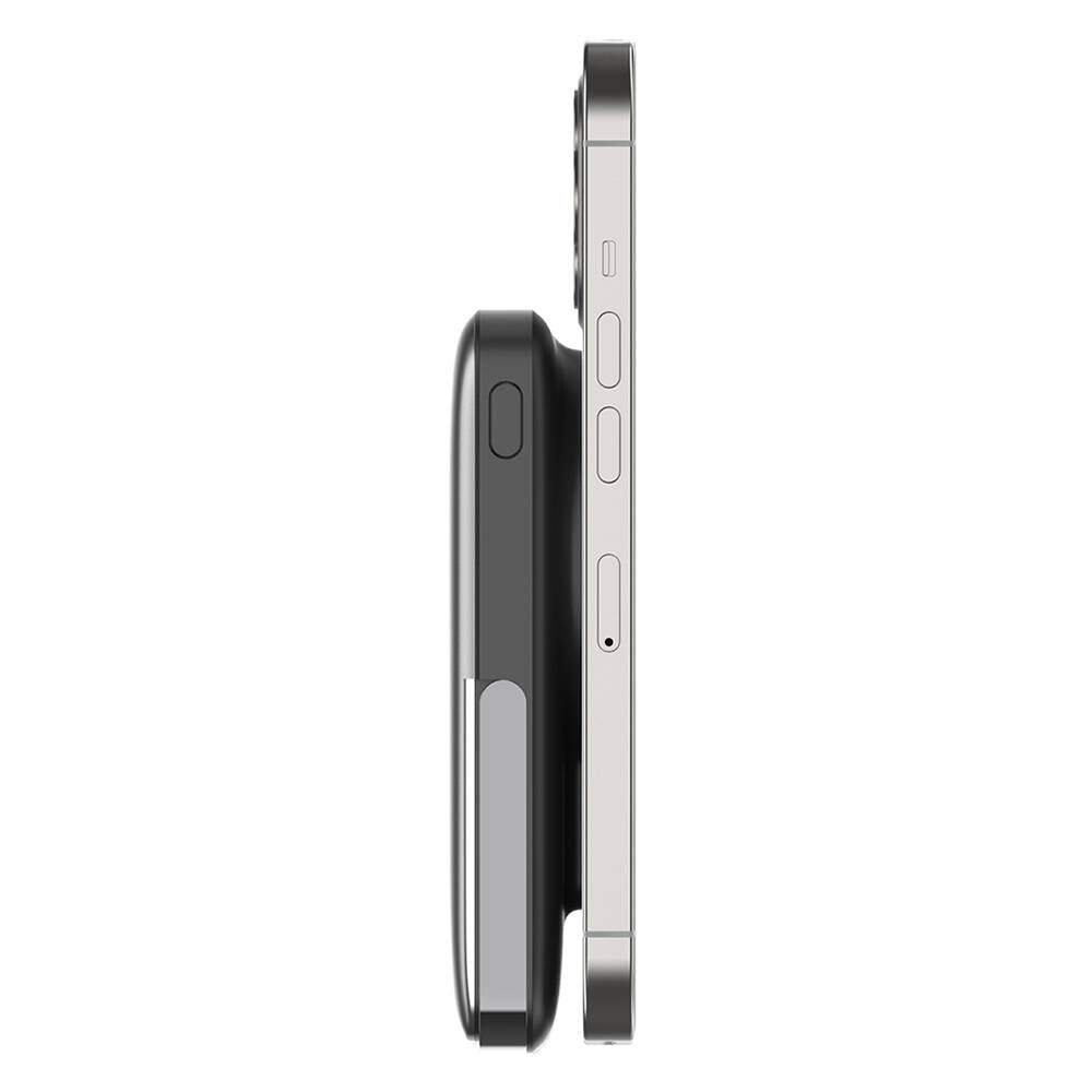 Wiwu Wi-P018 Elite Serisi Led Ekranlı Magsafe Powerbank Wireless 15W 10000mAh Siyah