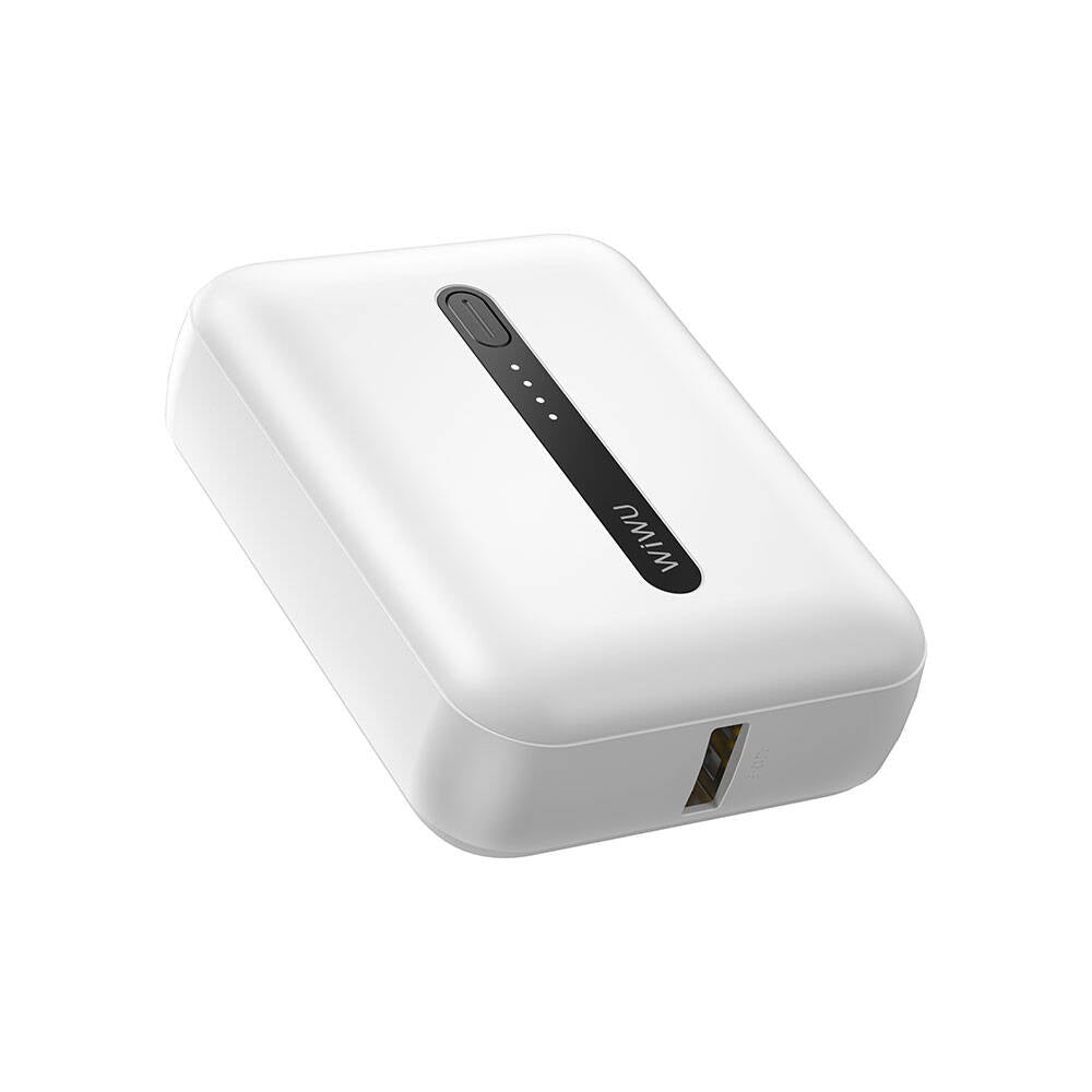 Wiwu Wi-P033 LED Işık Göstergeli Taşınabilir Mini Powerbank 10000mAh Siyah