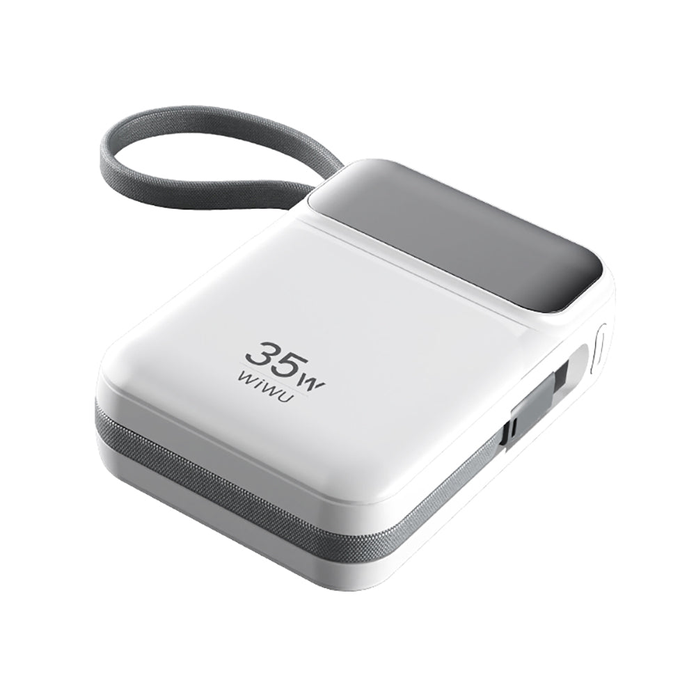 Wiwu Wi-P052 Galaxy Serisi Type-C Lightning Çıkışlı Taşınabilir Powerbank PD 35W 10000mAh Beyaz