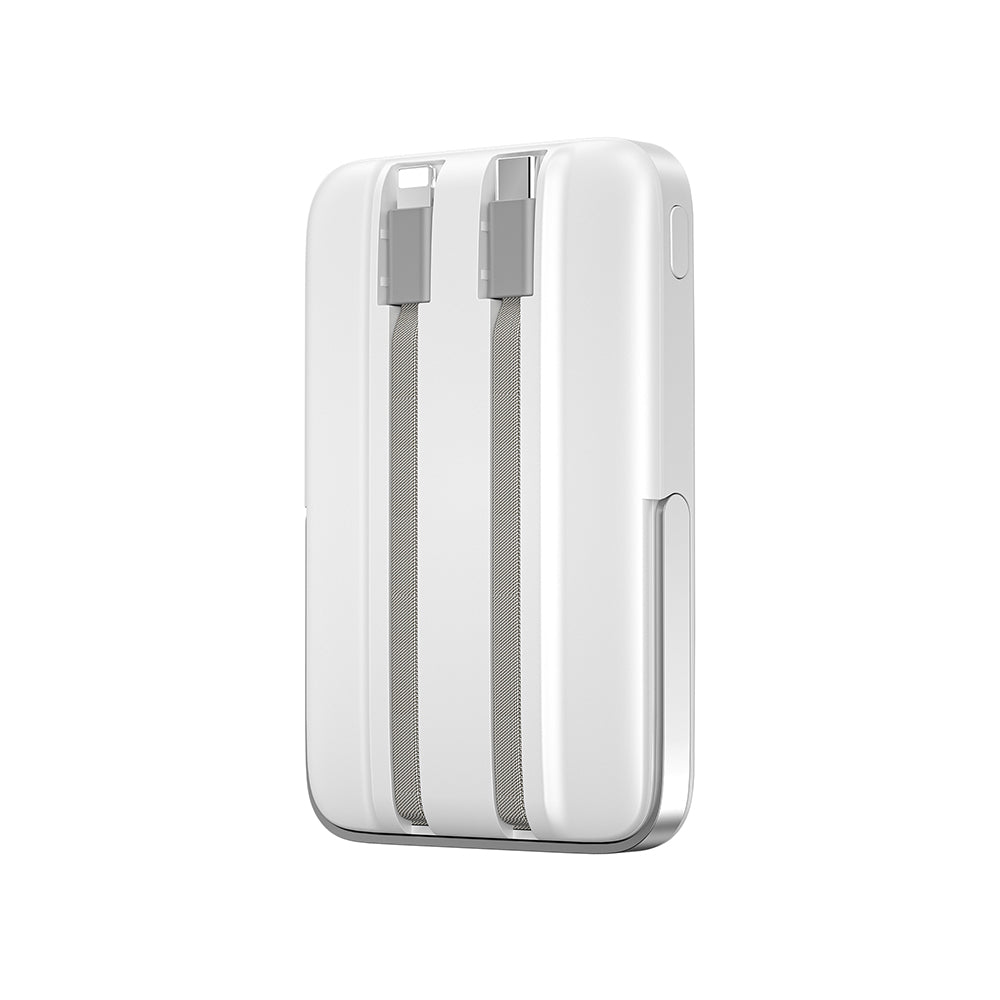 Wiwu Wi-P077 Pionner Serisi Taşınabilir Wireless Şarj ve PD 20W Hızlı Şarj Özellikli Standlı Powerbank 15W 10000mAh Siyah