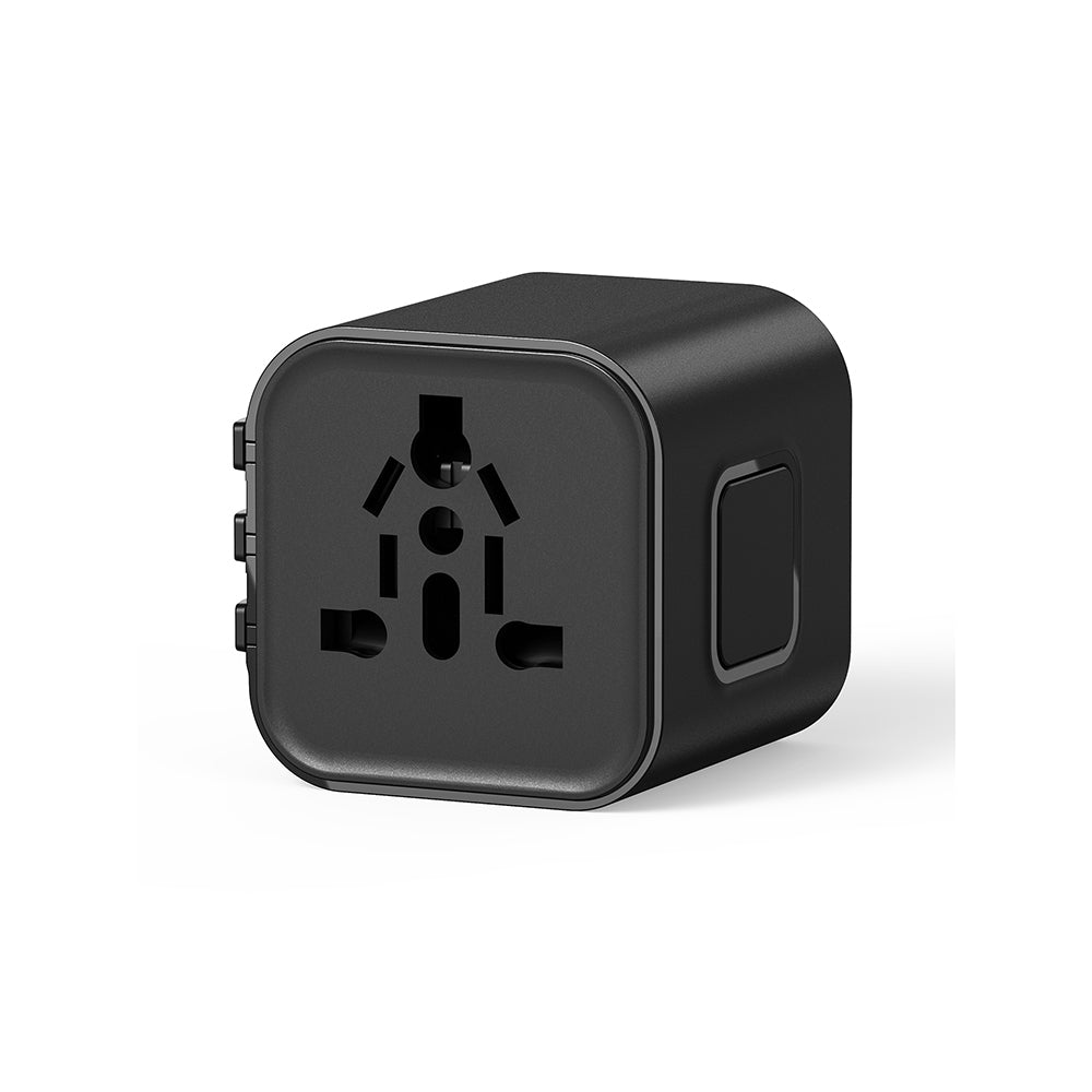 Wiwu Wi-UA005 Çoklu Universal TR/US/UK/AUS/EU Uyumlu Seyahat Şarj Adaptörü 2500W Siyah