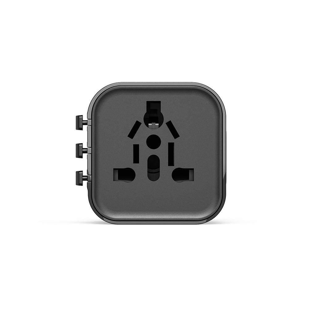 Wiwu Wi-UA005 Çoklu Universal TR/US/UK/AUS/EU Uyumlu Seyahat Şarj Adaptörü 2500W Siyah