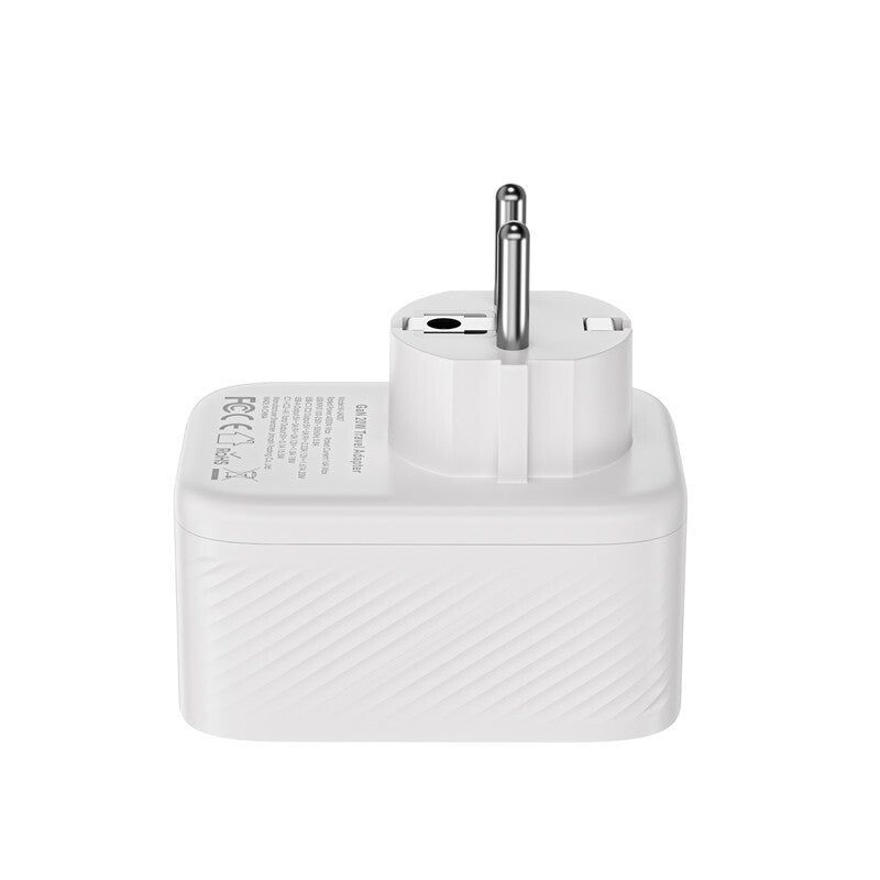 Wiwu Wi-UA007 GaN Tech PD Hızlı Şarj Özellikli Seyehat Şarj Başlığı 20W Beyaz