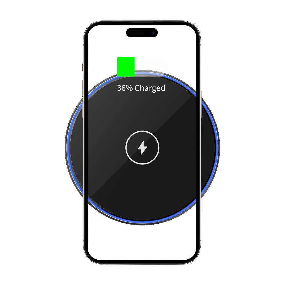 Wiwu Wi-W012 Quantus 15W Hızlı Şarj Özellikli Masaüstü Wireless Şarj Aleti Siyah