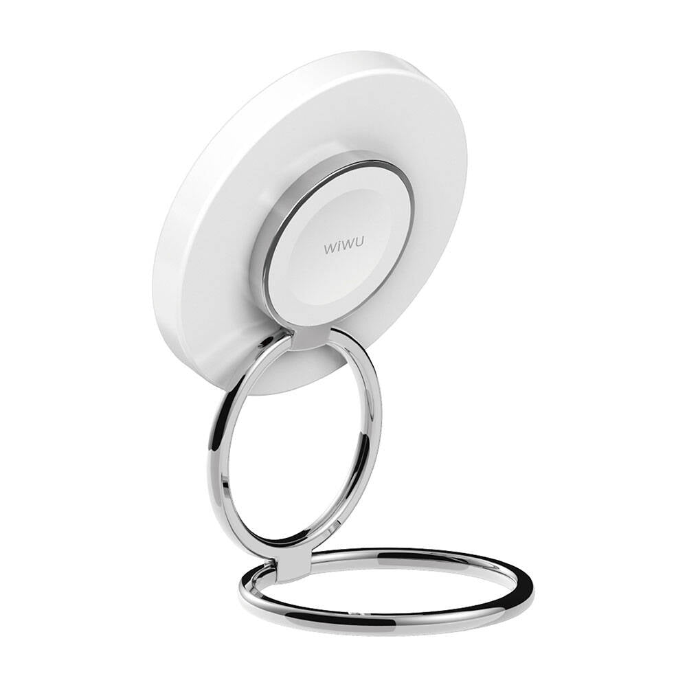 Wiwu Wi-W027 Standlı Hızlı ve Magsafe Şarj Özellikli Kablosuz Şarj Aleti 15W Beyaz
