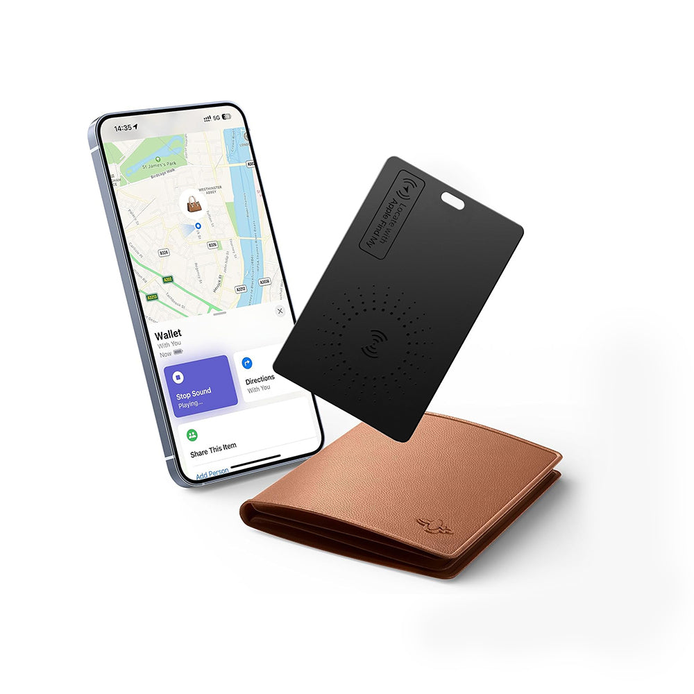 Wiwu WT-07 iTag iOS Find My Destekli Kartlık Tasarımlı Kaybolmaya Karşı GPS Akıllı Takip Cihazı Siyah