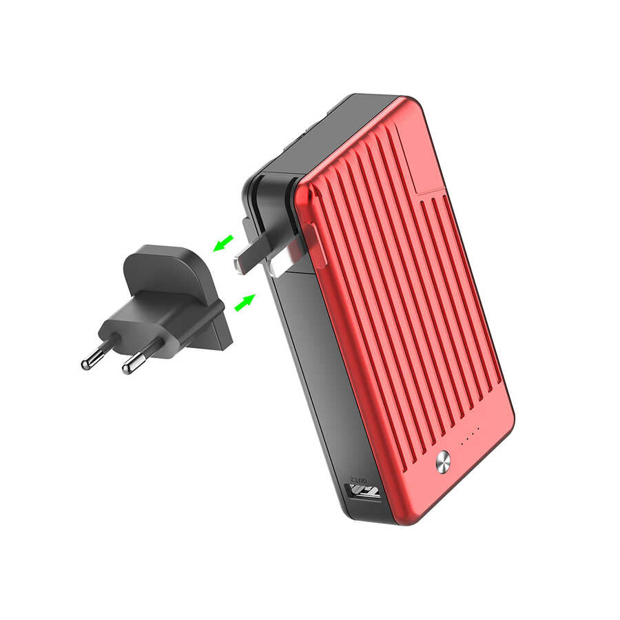 Xipin T106 10000 Mah Powerbank Kırmızı