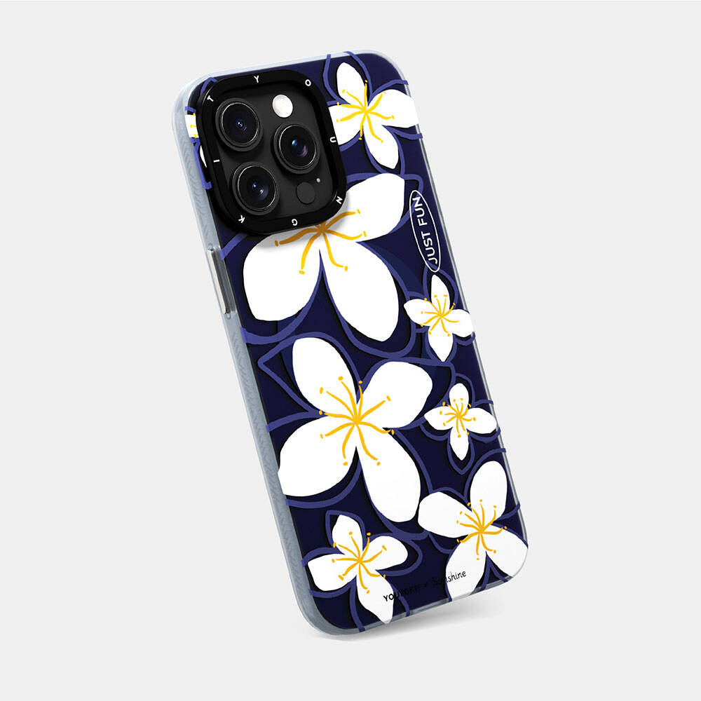 iPhone 15 Pro Max Kılıf Magsafe Şarj Özellikli Sunshine Tasarımlı Youngkit Smile Serisi Kılıf Lacivert