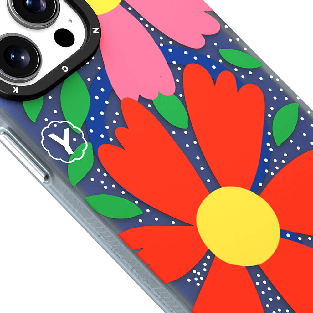 iPhone 15 Pro Max Kılıf Magsafe Şarj Özellikli Sunshine Tasarımlı Youngkit Colorful Serisi Kılıf Kırmızı