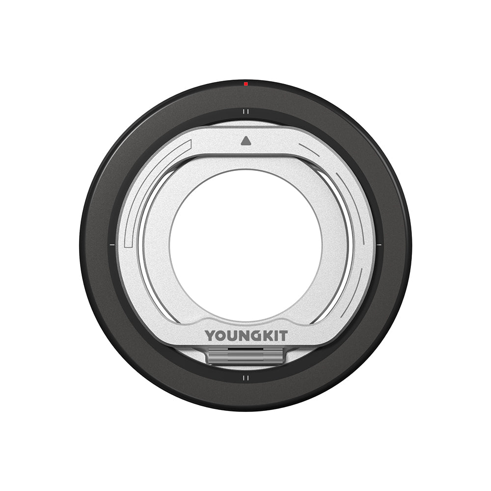 Youngkit Magnetik 360 Derece Dönebilen Dual Fold Rotating Serisi Parmak Ring Stand Siyah