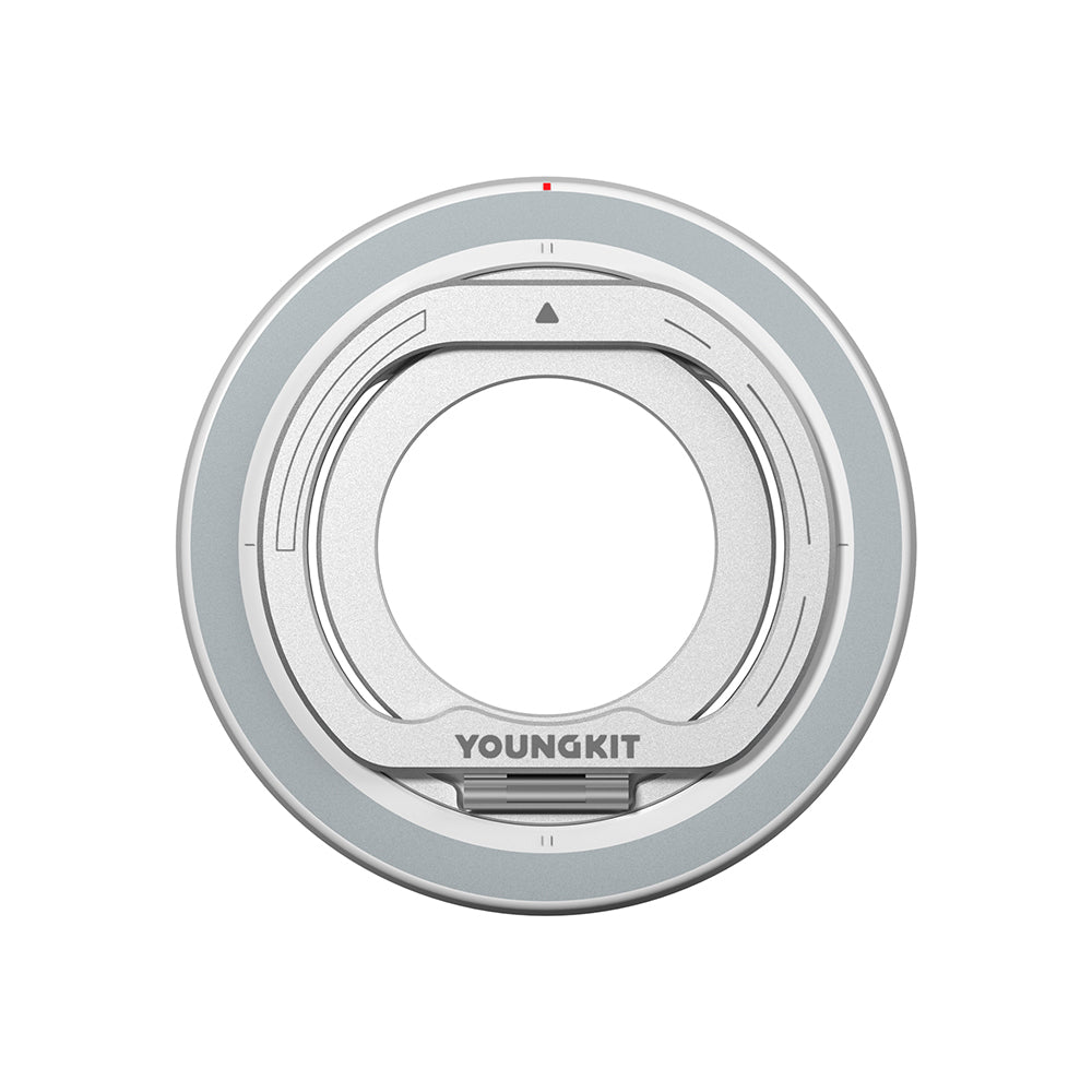 Youngkit Magnetik 360 Derece Dönebilen Dual Fold Rotating Serisi Parmak Ring Stand Gümüş
