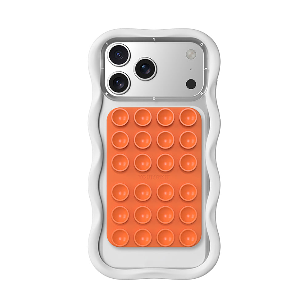 Youngkit Suction Serisi Öpücüklü M-Safe Telefon Tutucu Turuncu