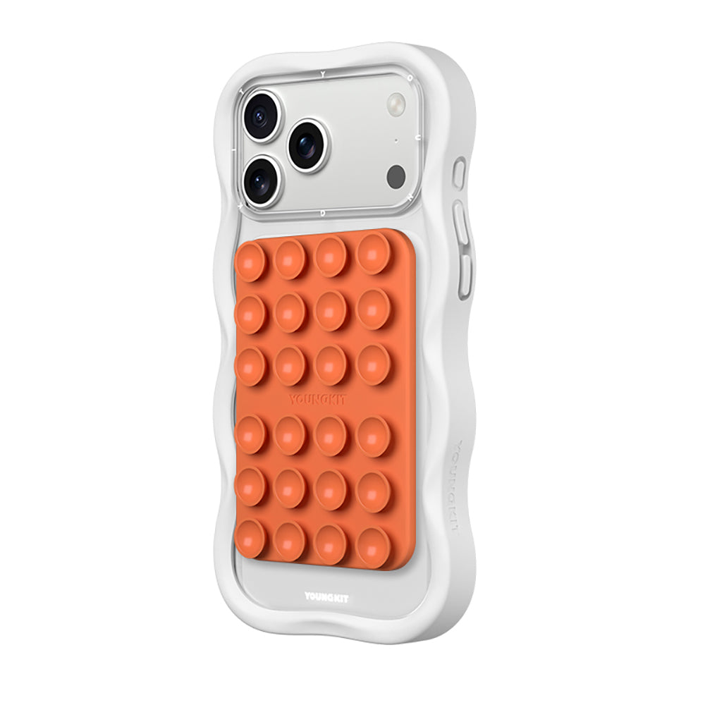Youngkit Suction Serisi Öpücüklü M-Safe Telefon Tutucu Turuncu