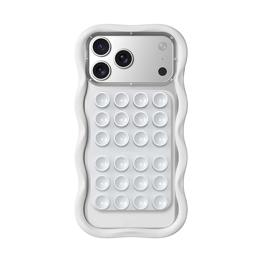 Youngkit Suction Serisi Öpücüklü M-Safe Telefon Tutucu Beyaz