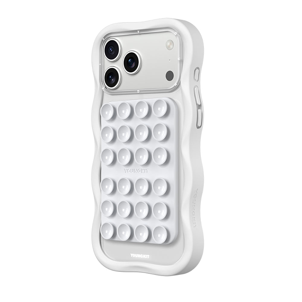 Youngkit Suction Serisi Öpücüklü M-Safe Telefon Tutucu Beyaz