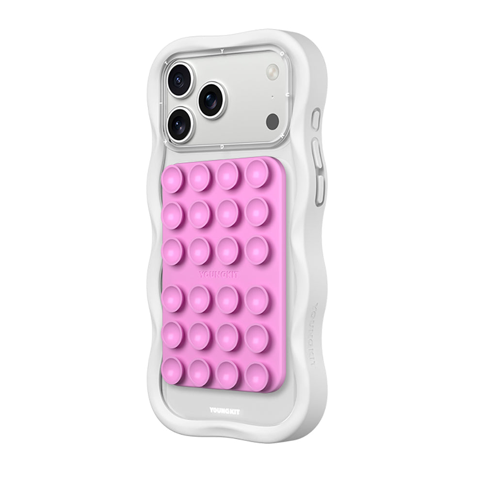 Youngkit Suction Serisi Öpücüklü M-Safe Telefon Tutucu Pembe