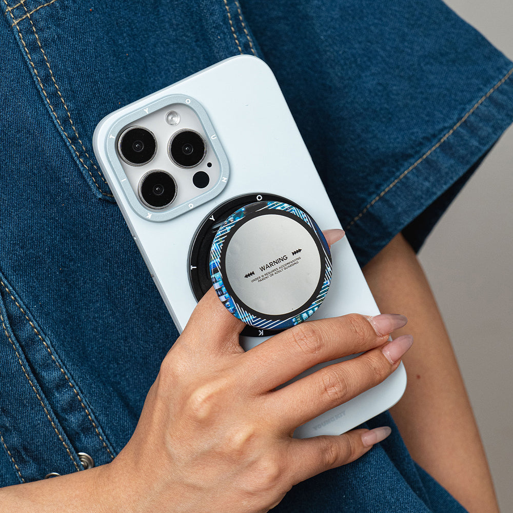 Youngkit Telefon ve Tabletler için Magnetik Ring Stand Gri