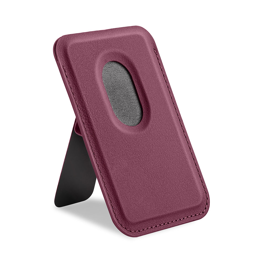 Zore Paris Avec Serisi Standlı PU Magnetik Kartlık Bordo