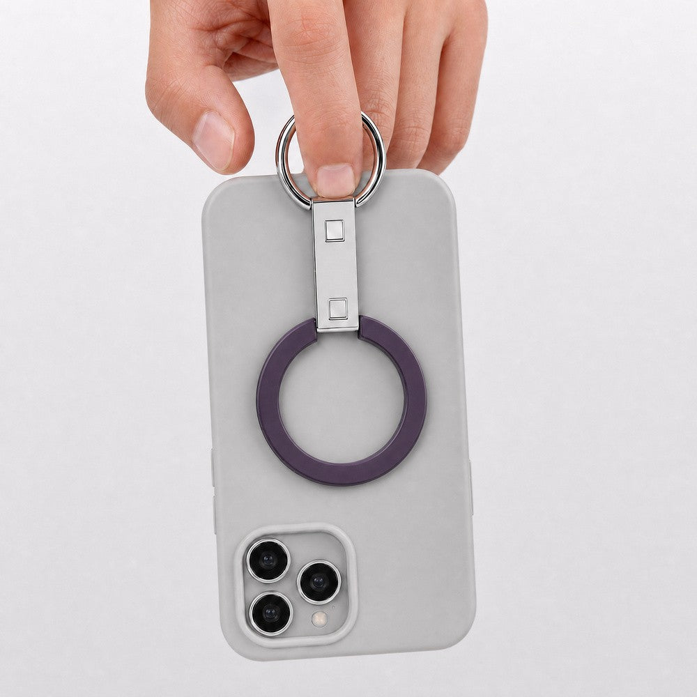Zore Paris M1 Magnetik Ring Stand Telefon Tutucu Derin Mor